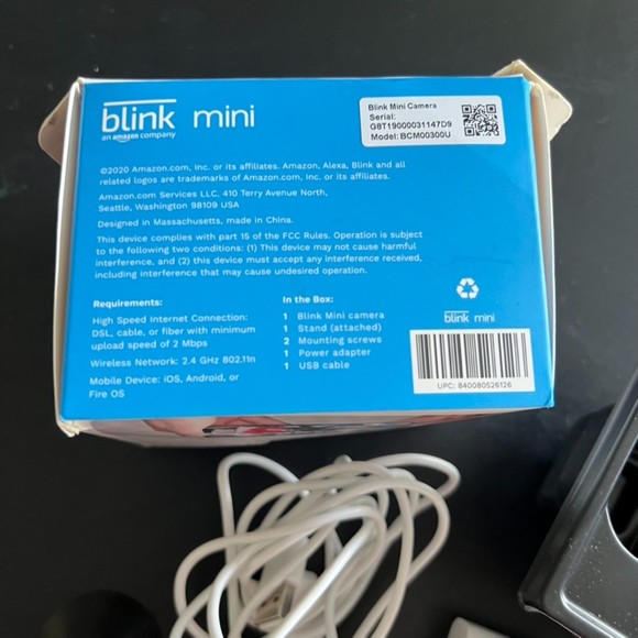 Blink mini Cameras PARTS ONLY model BCM00300U indoor / outdoor - Picture 3 of 8